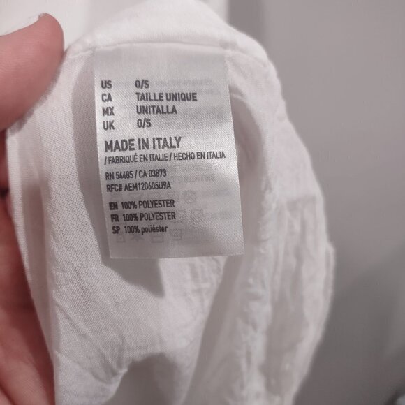 American Eagle Don't Ask Why White Ruffle Vest One Size Fits Most - Picture 6 of 6